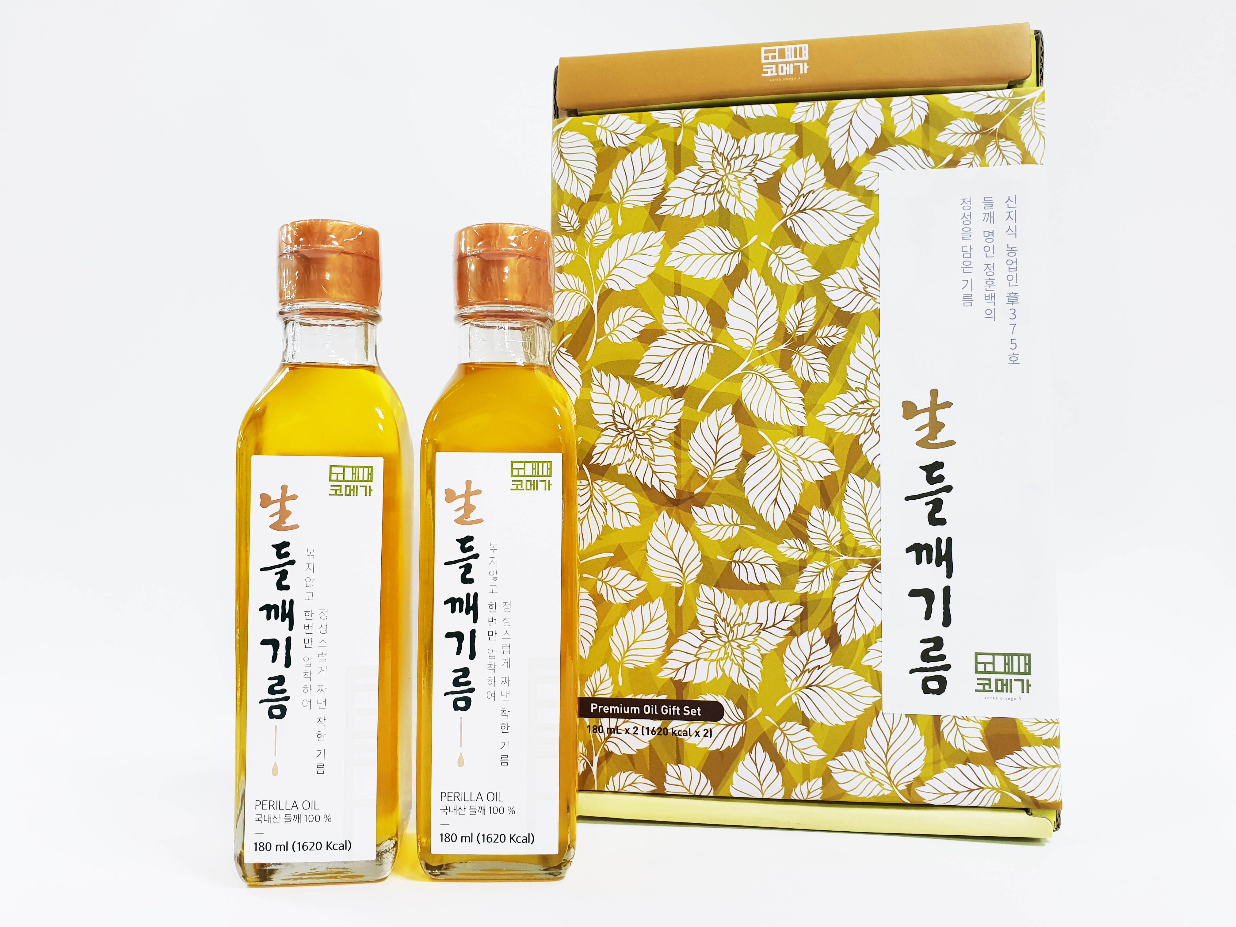코메가 生들깨기름 180mL*2병 선물세트
